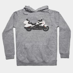 Ride gold wing tour white Hoodie